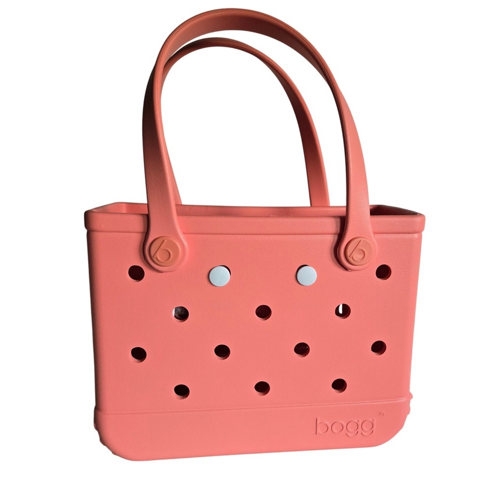 Bogg Bag Baby Bogg Tote Coral Pink Small EVA Washable Beach Bag NEW